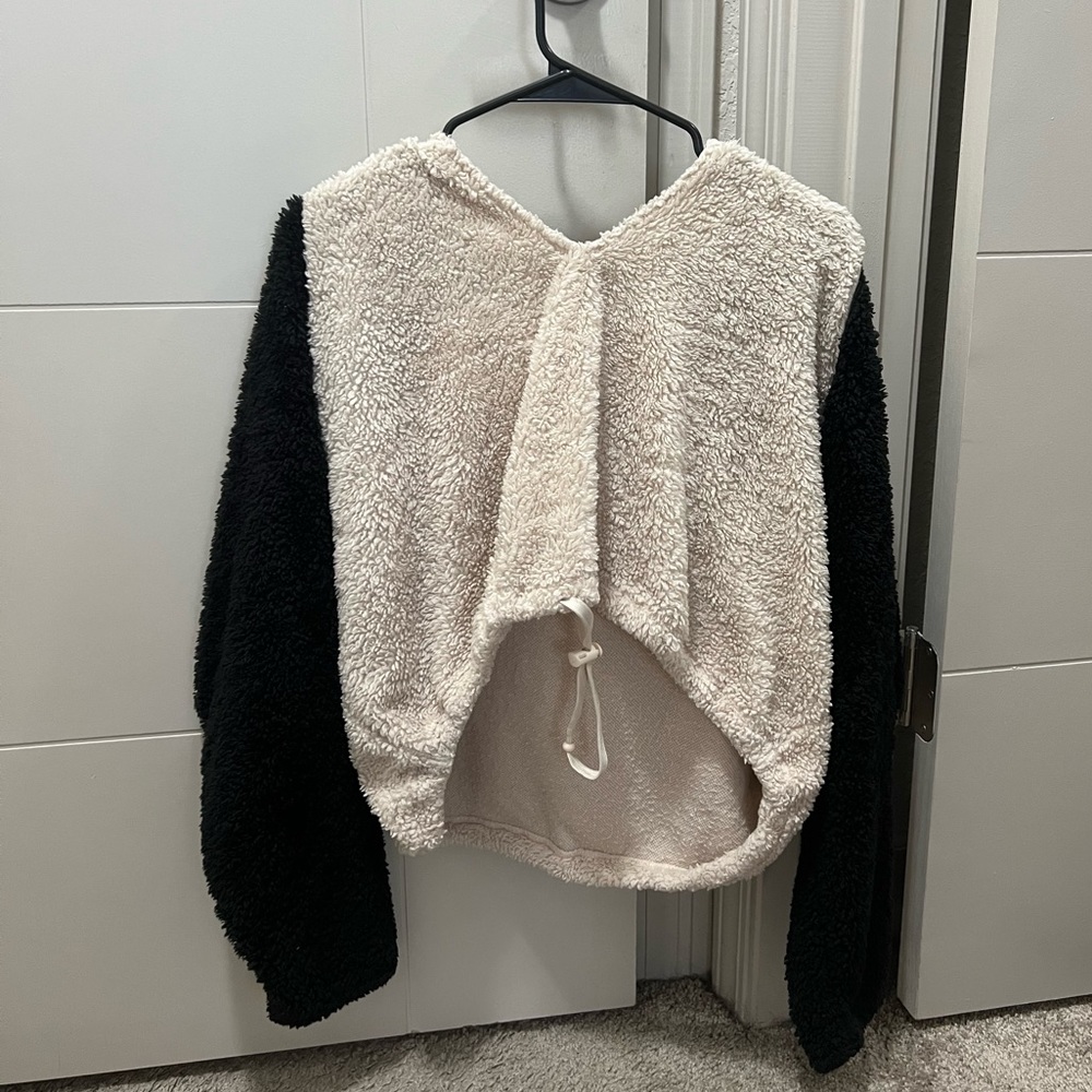 Urban Outfitters Fuzzy Cropped Hoodie